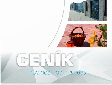 Ceník platný od 1. 3. 2023